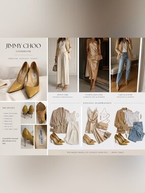 Jimmy Choo Patent Leather Nude Camel Pointed Toe Stiletto Pumps EU 37.5